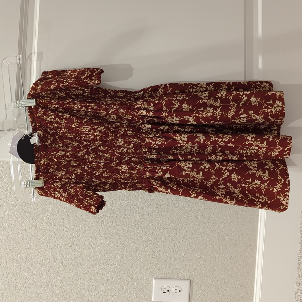 Off the shoulder rust top